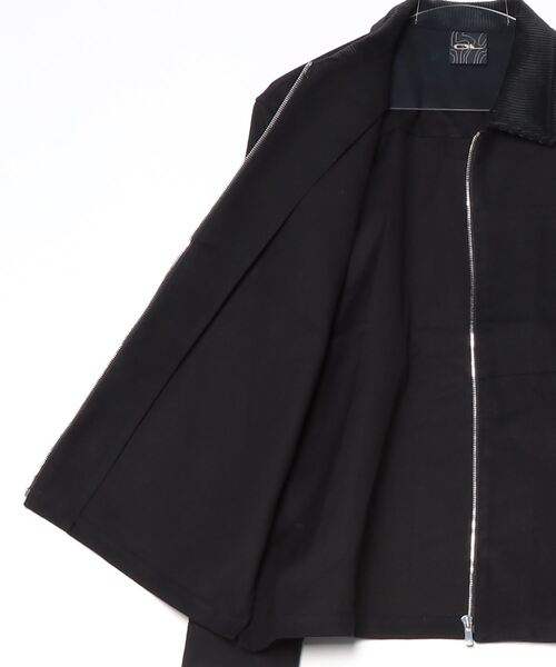 Jieda（ジエダ）の「KASHMIR COTTON ZIP SHIRT（ブルゾン・メンズ・ベージュ/ブラック・2/1）」の20枚目の写真