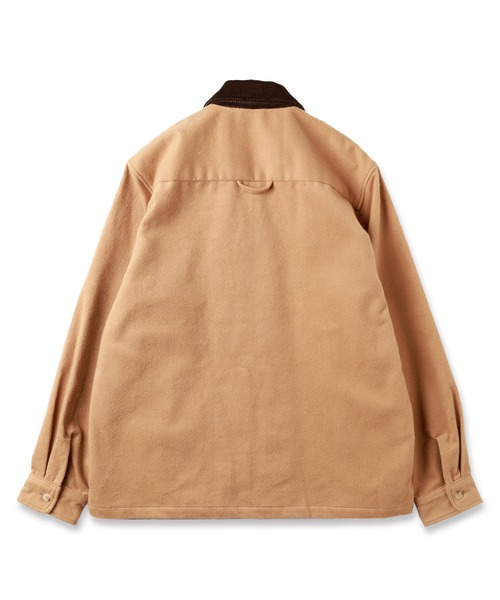 Jieda（ジエダ）の「KASHMIR COTTON ZIP SHIRT（ブルゾン・メンズ・ベージュ/ブラック・2/1）」の6枚目の写真