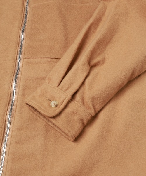 Jieda（ジエダ）の「KASHMIR COTTON ZIP SHIRT（ブルゾン・メンズ・ベージュ/ブラック・2/1）」の17枚目の写真