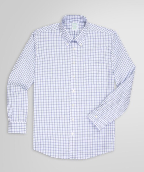 BROOKS BROTHERS(ブルックスブラザーズ)の「スーピマコットンストレッチ ピンポイントオックスフォード ウィンドウペイン ドレスシャツ Slim Fit(シャツ/ブラウス・メンズ・ブルー・15 1/2-31/14 1/2-31/14 1/2-32/15-31/15-32/15-33/15 1/2-32/15 1/2-33/16-31/16-32/16-33/16 1/2-32/16 1/2-33/16 1/2-34/17-32/17-33/17-34)」の4枚目の写真