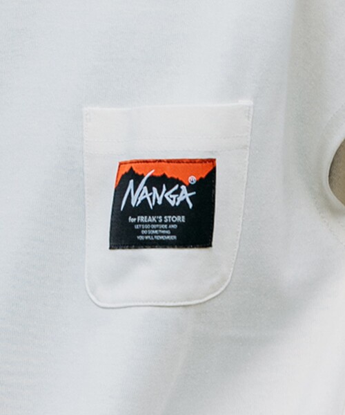 FREAK'S STORE(フリークスストア)の「NANGA × FREAK'S STORE/ナンガ 別注 ポケット付き フレンチスリーブワンピース/Tシャツワンピース(ワンピース・レディース・ブラック/ホワイト/ネイビー・フリ-)」の18枚目の写真