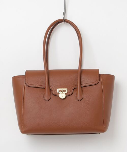 Ralph Lauren★ペブルド レザー ラージ タンナー サッチェル ペブルド レザー ラージ Tanner サッチェル | ラルフ ローレン