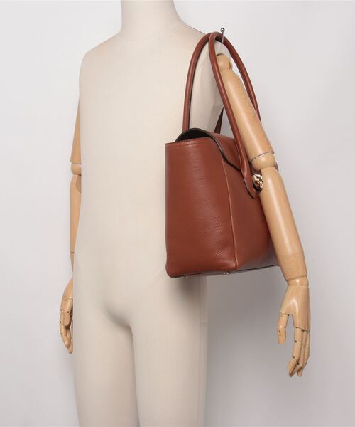 Ralph Lauren★ペブルド レザー ラージ タンナー サッチェル ペブルド レザー ラージ Tanner サッチェル（ハンドバッグ