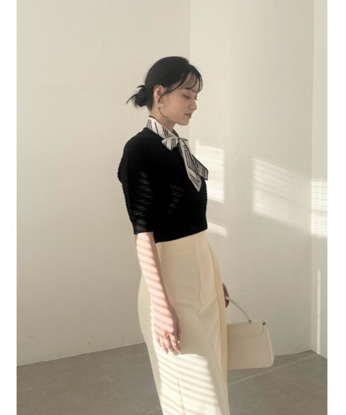 SNIDEL(スナイデル)の「シンプルタイトスカート(スカート・レディース・アイボリー/ライトブルー/ブラック・0/1)」の20枚目の写真