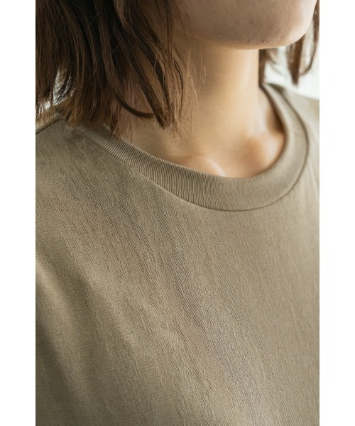 M.deux（エムドゥ）の「《セットアップ対応》リラックスノースリカットソー（Tシャツ/カットソー・レディース・ブラック/モカ・MEDIUM）」の12枚目の写真