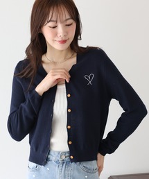 ハート刺繍カーディガン