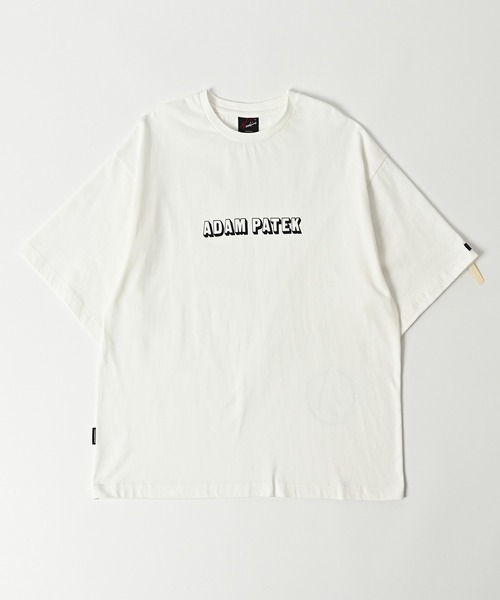 ADAM PATEK(アダムパテック)の「ADAMPATEK/shadow logo short sleeve T/シャドウロゴプリントTシャツ(AP2514018)(Tシャツ/カットソー・レディース・オレンジ/ブラック/ホワイト・1/2)」の8枚目の写真