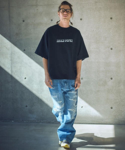 ADAM PATEK(アダムパテック)の「ADAMPATEK/shadow logo short sleeve T/シャドウロゴプリントTシャツ(AP2514018)(Tシャツ/カットソー・レディース・オレンジ/ブラック/ホワイト・1/2)」の18枚目の写真