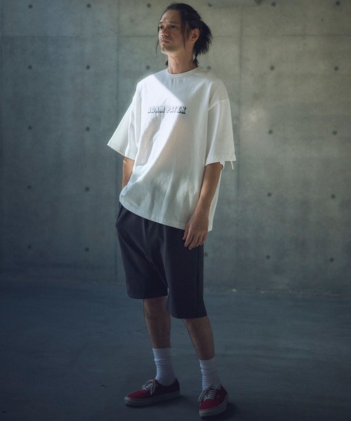 ADAM PATEK(アダムパテック)の「ADAMPATEK/shadow logo short sleeve T/シャドウロゴプリントTシャツ(AP2514018)(Tシャツ/カットソー・レディース・オレンジ/ブラック/ホワイト・1/2)」の5枚目の写真