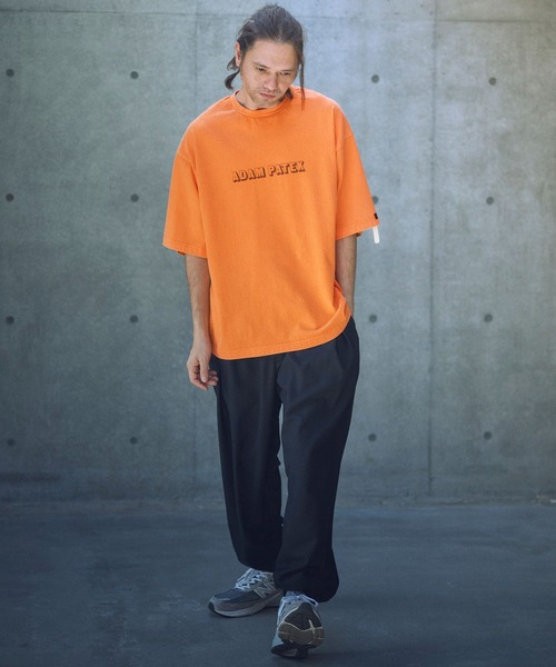 ADAM PATEK(アダムパテック)の「ADAMPATEK/shadow logo short sleeve T/シャドウロゴプリントTシャツ(AP2514018)(Tシャツ/カットソー・レディース・オレンジ/ブラック/ホワイト・1/2)」の12枚目の写真