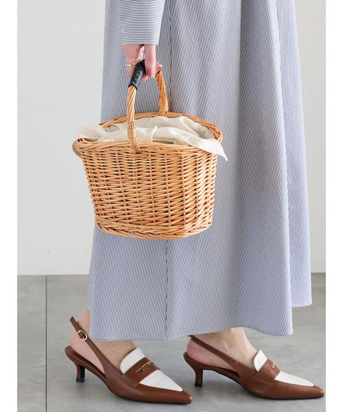 Te chichi（テチチ）の「カゴBAG（ハンドバッグ・レディース・ベージュ/ダークブラウン・F）」の2枚目の写真