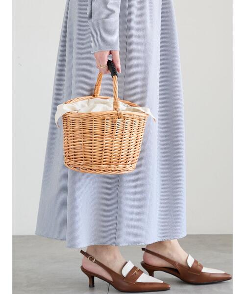 Te chichi（テチチ）の「カゴBAG（ハンドバッグ・レディース・ベージュ/ダークブラウン・F）」の4枚目の写真