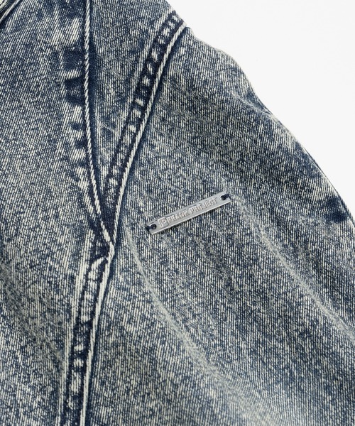 PRANK PROJECT(プランクプロジェクト)の「スカルプテッドデニムマキシスカート / Sculpted Denim Maxi Skirt(スカート・レディース・ブルー・36/38)」の5枚目の写真