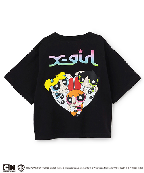 X-girl Stages(エックスガールステージス)の「【パワーパフ ガールズ】バックプリント半袖Tシャツ(Tシャツ/カットソー・キッズ・オフホワイト/ブラック・120cm/110cm/100cm/90cm/140cm/130cm)」の4枚目の写真
