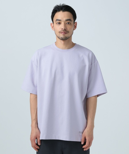 BAYFLOW（ベイフロー）の「[夏に嬉しい!]ワンポイントポンチTシャツ【接触冷感】（Tシャツ/カットソー・メンズ・ホワイト/ライトグレー/パープル/ブラック/カーキ・MEDIUM/LARGE）」の19枚目の写真
