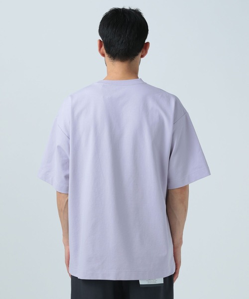 BAYFLOW（ベイフロー）の「[夏に嬉しい!]ワンポイントポンチTシャツ【接触冷感】（Tシャツ/カットソー・メンズ・ホワイト/ライトグレー/パープル/ブラック/カーキ・MEDIUM/LARGE）」の21枚目の写真