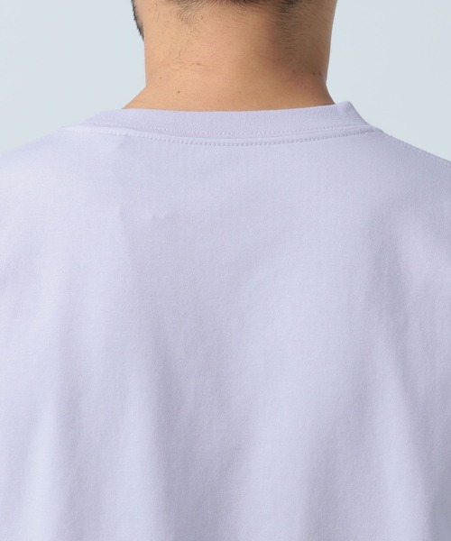 BAYFLOW（ベイフロー）の「[夏に嬉しい!]ワンポイントポンチTシャツ【接触冷感】（Tシャツ/カットソー・メンズ・ホワイト/ライトグレー/パープル/ブラック/カーキ・MEDIUM/LARGE）」の22枚目の写真
