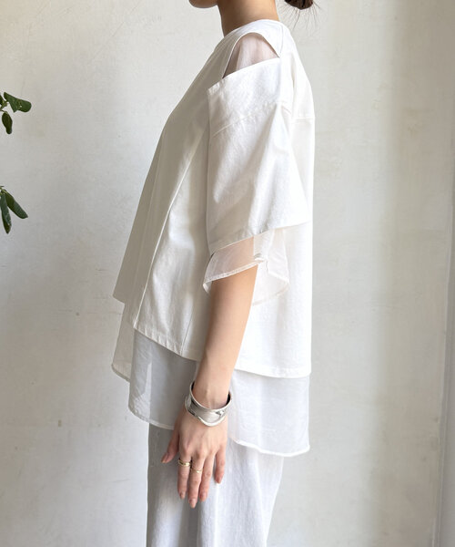 DouDou（ドゥドゥ）の「【WEB限定】リバーシブルカットソー（Tシャツ/カットソー・レディース・ブラック/オフホワイト・FREE）」の15枚目の写真
