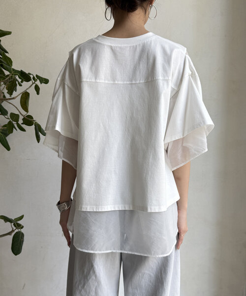 DouDou（ドゥドゥ）の「【WEB限定】リバーシブルカットソー（Tシャツ/カットソー・レディース・ブラック/オフホワイト・FREE）」の16枚目の写真