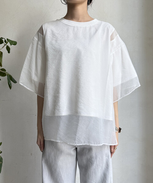 DouDou（ドゥドゥ）の「【WEB限定】リバーシブルカットソー（Tシャツ/カットソー・レディース・ブラック/オフホワイト・FREE）」の22枚目の写真