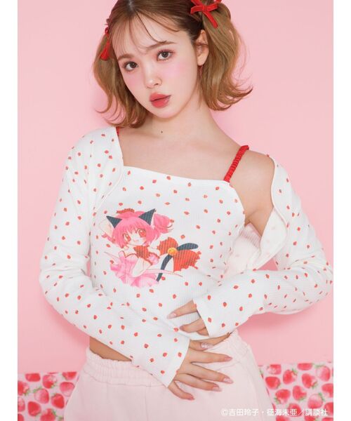 みそら様0716】Elpress L いちごミュウミュウワンピース