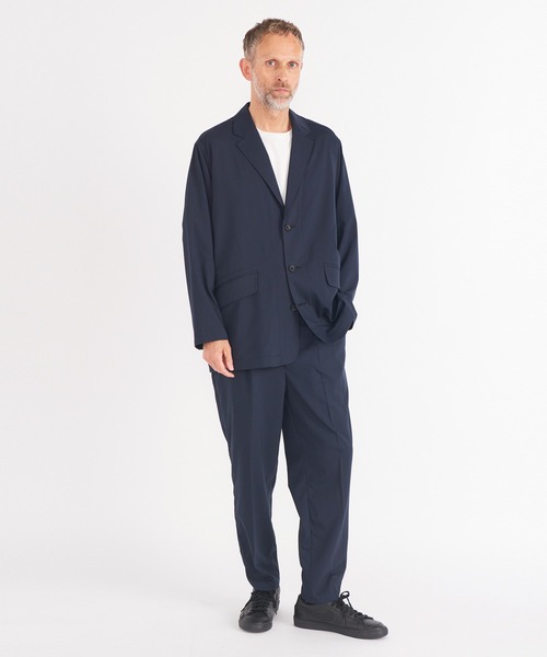 WHITE MOUNTAINEERING(ホワイトマウンテニアリング)の「【White Mountaineering / ホワイトマウンテニアリング】1 TUCK BELTED PANTS/セットアップ対応(スラックス・メンズ・ブラック/ネイビー・0/1/2)」の12枚目の写真