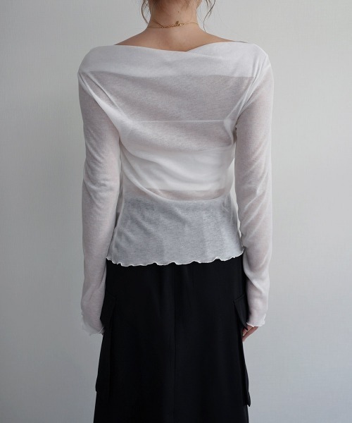 Rashik（ラシク）の「ルーズドレープシアートップス（Tシャツ/カットソー・レディース・ベージュ/チャコール/ホワイト/ブラック・FREE）」の11枚目の写真