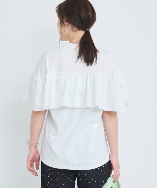 attiree（アティレー）の「フリルTシャツ（Tシャツ/カットソー・レディース・ホワイト/ブラック・FREE）」の7枚目の写真