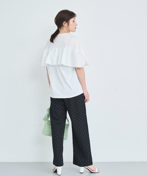 attiree（アティレー）の「フリルTシャツ（Tシャツ/カットソー・レディース・ホワイト/ブラック・FREE）」の12枚目の写真