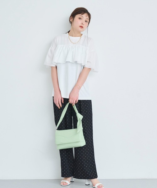 attiree（アティレー）の「フリルTシャツ（Tシャツ/カットソー・レディース・ホワイト/ブラック・FREE）」の17枚目の写真