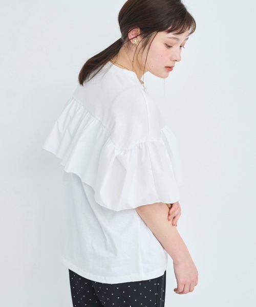 attiree（アティレー）の「フリルTシャツ（Tシャツ/カットソー・レディース・ホワイト/ブラック・FREE）」の19枚目の写真