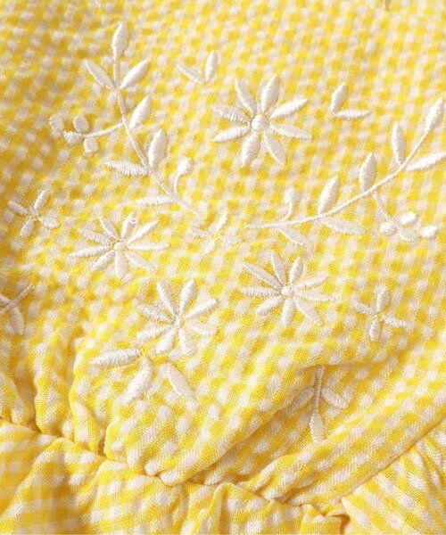 apres les cours（アプレレクール）の「【リンク】ヨーク刺繍チェックロンパス（ロンパース・キッズ・ネイビー/イエロー・70/80）」の14枚目の写真
