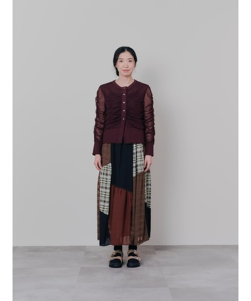 DOLLUPOOPS(ドールアップウップス)の「ミックスチェックギャザースカート(スカート・レディース・ブラック/ブラウン・38)」の19枚目の写真