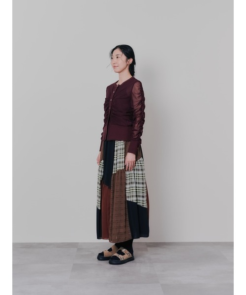 DOLLUPOOPS(ドールアップウップス)の「ミックスチェックギャザースカート(スカート・レディース・ブラック/ブラウン・38)」の20枚目の写真