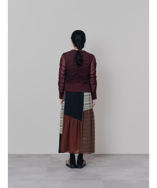 DOLLUPOOPS(ドールアップウップス)の「ミックスチェックギャザースカート(スカート・レディース・ブラック/ブラウン・38)」の22枚目の写真