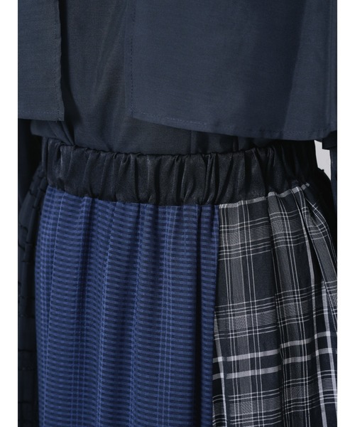 DOLLUPOOPS(ドールアップウップス)の「ミックスチェックギャザースカート(スカート・レディース・ブラック/ブラウン・38)」の14枚目の写真