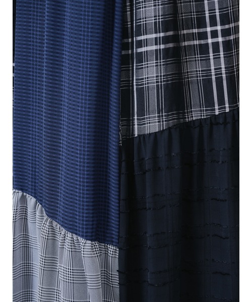 DOLLUPOOPS(ドールアップウップス)の「ミックスチェックギャザースカート(スカート・レディース・ブラック/ブラウン・38)」の15枚目の写真