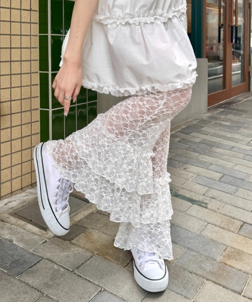 セール】2段フリルレースパンツ（その他パンツ）｜SOLLON