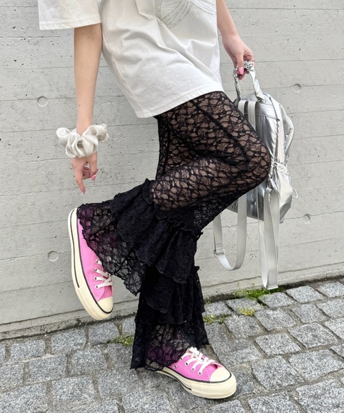 セール】2段フリルレースパンツ（その他パンツ）｜SOLLON