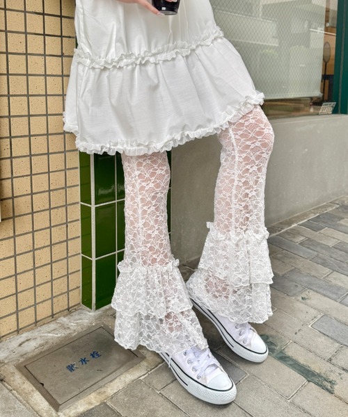 セール】2段フリルレースパンツ（その他パンツ）｜SOLLON