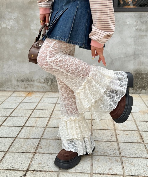 kastane 2025SS レース　フリル　パンツ　オーダー会　限定アイテム kastane 2025SS レース フリル パンツ オーダー会 限定アイテム