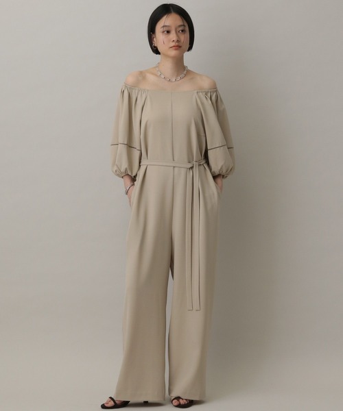 A part by(アパートバイ)の「リネンライク2WAYサロペット(サロペット/オーバーオール・レディース・ブラック/ベージュ・FREE)」の5枚目の写真