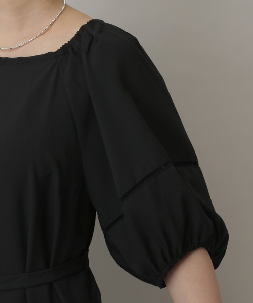 A part by(アパートバイ)の「リネンライク2WAYサロペット(サロペット/オーバーオール・レディース・ブラック/ベージュ・FREE)」の13枚目の写真