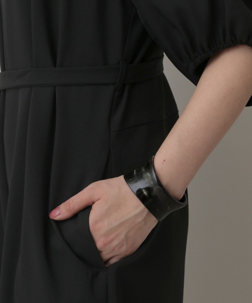 A part by(アパートバイ)の「リネンライク2WAYサロペット(サロペット/オーバーオール・レディース・ブラック/ベージュ・FREE)」の14枚目の写真