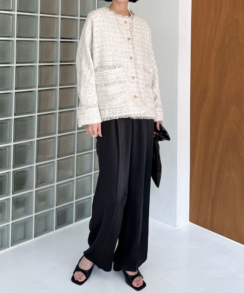 Doux archives（ドゥアルシーヴ）の「【JETEE】ストラップミュール（サンダル・レディース・ベージュ/ブラック・24.5/23.5）」の6枚目の写真