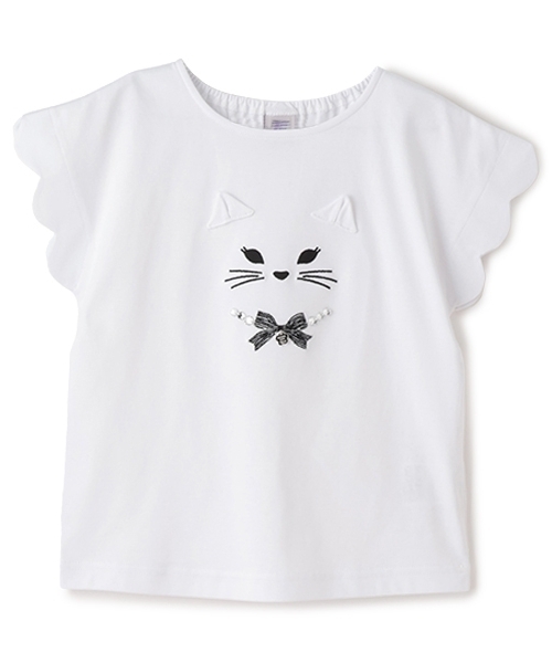 セール】ネコフェイスTシャツ（Tシャツ/カットソー）｜ANNA SUI