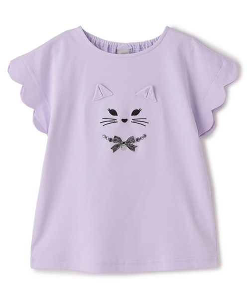 ネコフェイスTシャツ（Tシャツ/カットソー）｜ANNA SUI mini