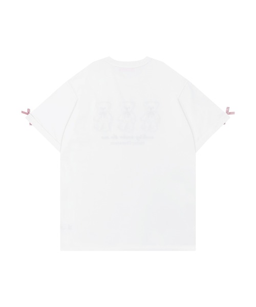 Honey Cinnamon(ハニーシナモン)の「Honey Bear アップリケTシャツ(Tシャツ/カットソー・レディース・ホワイト/サックスブルー/ピンク・FREE)」の18枚目の写真