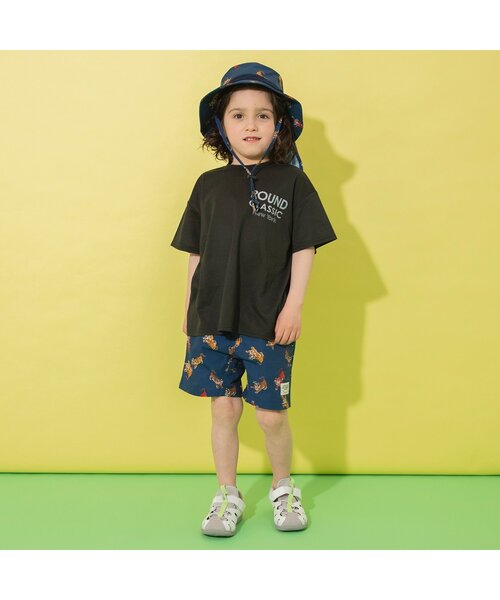 BREEZE（ブリーズ）の「【速乾/ジュニア対応】アクティブ半袖Tシャツ（Tシャツ/カットソー・キッズ・グリーン/レインボー/ピンク/サックスブルー/オフホワイト/ブラック・130/140/150/90/100/110/120/80）」の7枚目の写真