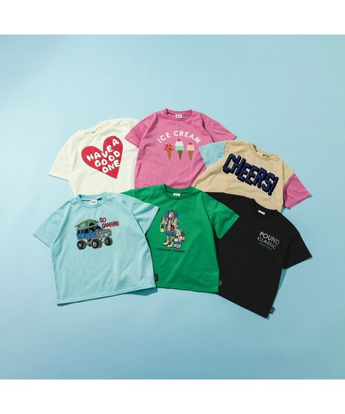 BREEZE（ブリーズ）の「【速乾/ジュニア対応】アクティブ半袖Tシャツ（Tシャツ/カットソー・キッズ・グリーン/レインボー/ピンク/サックスブルー/オフホワイト/ブラック・130/140/150/90/100/110/120/80）」の16枚目の写真